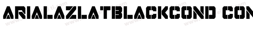arialazlatblackcond condensed字体转换